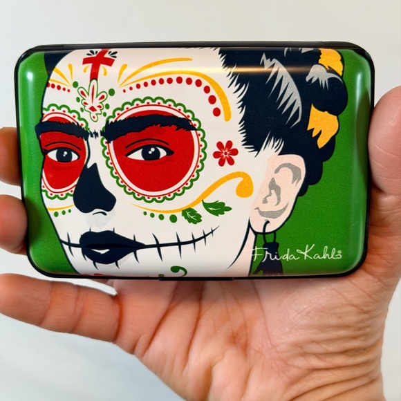 NWT Frida Kahlo Armored Wallet with Floral Design - Picture 2 of 8